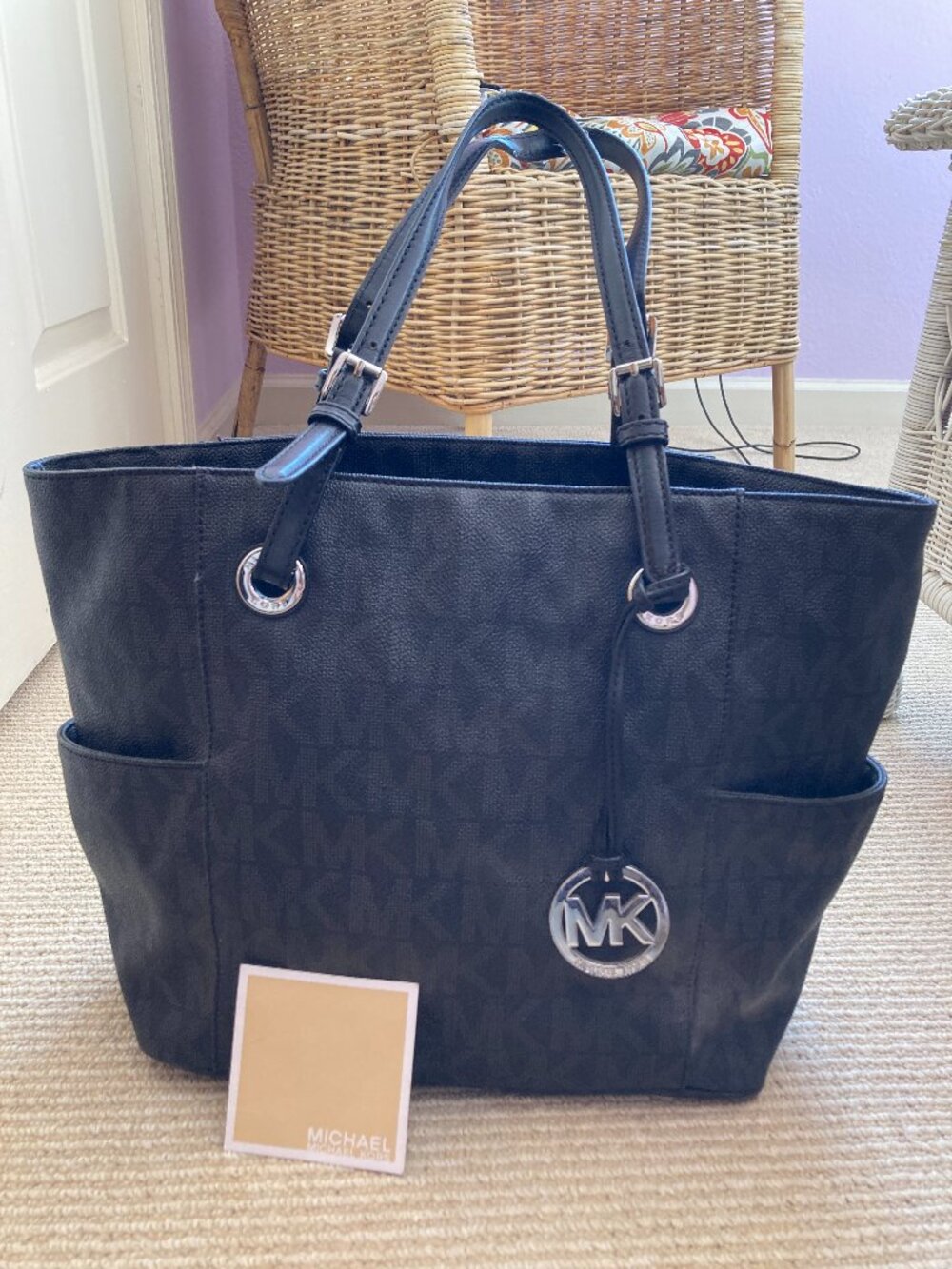 Michael Kors Jet Set Signature Tote Bag
